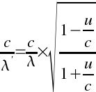 Relativistic Doppler Effect